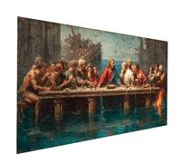 5D Diamond Painting Adulte La Cène Peinture Diamant Bateau Diamond Painting Enfant Débutants DIY Broderie Diamant Kit Complet Peinture Numero 40x80CM pour Tableau Decoration Murale, Cadeau JXL-9653