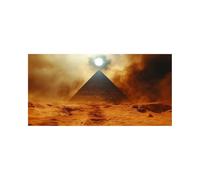 5D Diamond Painting Adulte Pyramide, Peinture Diamant Lune Diamond Painting Enfant 100x200 cm, Crystal Artisanat Dessin, DIY Broderie Diamant Kit Complet pour Cadeau Femme, Decoration Murale DZSH-5100