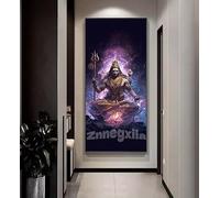 5D Diamond Painting Adulte XXL, DIY Diamond Painting Inde Diamant Painting Adulte/Enfant, Mythologie Diamond-Paintings Broderie Point de Croix Diamond Art pour Salon Decor Murale, 20x40 cm/8x16 Inch