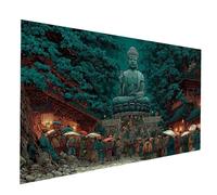 5D Diamond Painting Adulte Zen Peinture Diamant Japon Diamond Painting Enfant Débutants DIY Broderie Diamant Kit Complet Peinture Numero 80x160CM pour Tableau Decoration Murale, Cadeau Femme JXL-8057