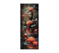 5D Diamond Painting Adulte Zen, Peinture Numéro avec Diamants Fleur, avec Complet Diamond Painting Accessoires, Loisirs Créatifs Adultes pour Tableau Decoration Murale Cadeau 250 x 100cm ZSDH-4062
