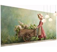 5D Diamond Painting Adultes Enfants Fille Peinture Diamant Painting Panier, DIY Broderie Diamant Grand Format 40x90 cm Kit Broderie Point de Croix pour Débutants Décoration Murale Maison S2-1032