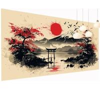 5D Diamond Painting Adultes Enfants Japon Peinture Diamant Painting Paysage, DIY Broderie Diamant Grand Format 40x90 cm Kit Broderie Point de Croix pour Débutants Décoration Murale Maison S2-1171