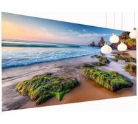 5D Diamond Painting Adultes Enfants Mer Peinture Diamant Painting Plage, DIY Broderie Diamant Grand Format 40x80 cm Cristal Point de Croix Kit Broderie pour Débutants Décoration Murale Maison S2-1252