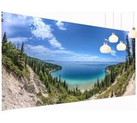 5D Diamond Painting Adultes Enfants Montagne Peinture Diamant Painting Lac, DIY Broderie Diamant Grand Format 40x80 cm Kit Broderie Point de Croix pour Débutants Décoration Murale Maison S2-1099