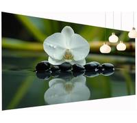 5D Diamond Painting Adultes Enfants Orchidée Peinture Diamant Painting Lac, DIY Broderie Diamant Grand Format 60x120 cm Kit Broderie Point de Croix pour Débutants Décoration Murale Maison S2-315