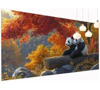 5D Diamond Painting Adultes Enfants Panda Peinture Diamant Painting Arbre, DIY Broderie Diamant Grand Format 40x90 cm Kit Broderie Point de Croix pour Débutants Décoration Murale Maison S2-1160