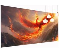 5D Diamond Painting Adultes Enfants Phénix Peinture Diamant Painting Animal, DIY Broderie Diamant Grand Format 60x120 cm Kit Broderie Point de Croix pour Débutants Décoration Murale Maison S2-867