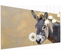 5D Diamond Painting Adultes Enfants Pissenlit Peinture Diamant Painting Âne, DIY Broderie Diamant Grand Format 60x120 cm Kit Broderie Point de Croix pour Débutants Décoration Murale Maison S2-608