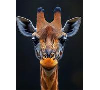 5D Diamond Painting Animal 40x50 cm Peinture Diamant Adulte Girafe Broderie Diamant Kit Complet Round Drill Diamond Painting DIY Activité Manuelle Tableau Art pour Decoration Maison Cadeau Femme G-763