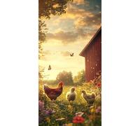 5D Diamond Painting Animal Diamond Painting Adulte Amour Canevas Kit Complet Adulte DIY Mosaique Strass Point de Croix Kit Broderie Peinture Diamant, Deco Chambre Decoration Noel 50x150cm J - 47