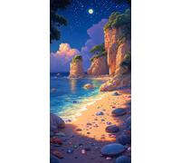 5D Diamond Painting Animal Diamond Painting Adulte éCureuil Canevas Kit Complet Adulte DIY Mosaique Strass Point de Croix Kit Broderie Peinture Diamant, Deco Chambre Decoration Noel 60x180cm J - 69