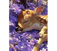 5D Diamond Painting Animal, Diamond Painting Enfant Fleur, DIY Loisirs Créatifs Adultes Kits, 5D Broderie Diamant Activité Manuelle, Peinture Diamant Kits, Decoration Maison, Cadeau, 40x50cm 0-3307