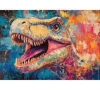 5D Diamond Painting Animal, Kit Peinture Diamant Adulte, Dinosaure 1 Diamond Painting Broderie Complet Art du Diamant Point De Croix Cristal Kit, Cadeau Femme Débutants Maison Decor 50x70cm T0U-620