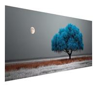 5D Diamond Painting Arbre, Diamond Painting Enfant Lune, Broderie Diamant Cristal Art Kits, DIY Peinture Diamant, 5D Loisirs Créatifs Point de Croix, Decoration Maison, Cadeau Femme, 200x100cm 1-5834