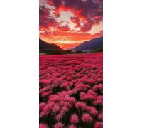 5D Diamond Painting Atardecer Diamond Painting Adultos Flor Punto de Cruz Kit Completo DIY Manualidades Adultos Cuadro Diamantes Cristal Punto de Cruz Niños, para Decoracion Otoño 50x100cm F - 939