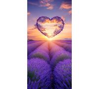 5D Diamond Painting Atardecer Diamond Painting Adultos Flor Punto de Cruz Kit Completo DIY Manualidades Adultos Cuadro Diamantes Cristal Punto de Cruz Niños, para Decoracion Otoño 80x160cm F - 941