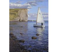 5D Diamond Painting Bateau Peinture Diamant Adulte, DIY Paysage Diamant Painting Enfant, Broderie Point de Croix Cristal Painting, Loisirs Créatifs Adultes pour Chambre Decoration 80x110 cm O4-382