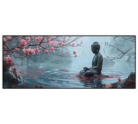 5D Diamond Painting Bouddha religion Diamond Painting Adulte, DIY Peinture Diamant Broderie Diamant Kit Complet, Diamant Painting Adulte Point de Croix Pour Salon Décoration Murale 100x35cm-104FC