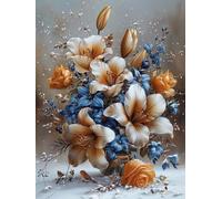 5D Diamond Painting Bouquet Diamond Painting Adulte Paysage, Loisirs Créatifs Adultes, Débutant Cristal Art Set, Kit Diamant Art Strass Point de Croix Peinture, Tableau Decoration Murale -TL35T3
