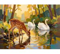 5D Diamond Painting Cerf Peinture Diamant Adulte 40x30cm 3-699JO