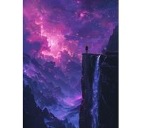 5D Diamond Painting Ciel éToilé, DIY Diamond Painting Adulte Paysage, Broderie Diamant Strass Point de Croix Kit Complet, Peinture Diamant Adulte pour Décoration Maison, Cadeau Femme 100x135cm J-6262