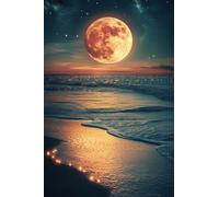 5D Diamond Painting Ciel Nocturne Diamond Painting Enfant Kit Full Drill Peinture Diamant 80x100cm Plage Diy Mosaïque Crystal art loisir Creatif Peinture Diamant Pour Deco Chambre, Cadeau Femme T0T16