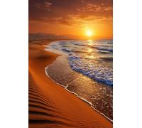 5D Diamond Painting Coucher De Soleil Diamond Painting Enfant Kit Full Drill Peinture Diamant 50x80cm Paysage Diy Mosaïque Crystal art loisir Creatif Peinture Diamant Deco Chambre, Cadeau Femme T0T8