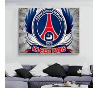 5D Diamond Painting DIY Broderie Diamant, Paris Saint Germain 30x40cm Plein Forage Peinture par Diamants pour Adultes Point De Croix Kit Strass Diamant Peinture Artisanat Autocollant mural