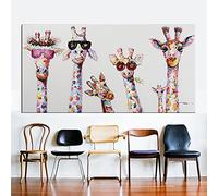 5D Diamond Painting,DIY Kit Strass Broderie Diamant Complet Animaux Girafe,Peinture Diamant Grand Format pour Enfant/Adulte, Numéro Kit Mosaïque par Point de Croix par Home Décoration Murale 40x80cm