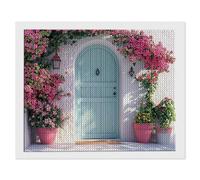 5D Diamond Painting, DIY Mur De Fleurs Diamant Painting Complet, Ronde Diamond, Art du Diamant Peinture Strass Point de Croix Painting pour Adultes Enfant Débutants, Murale Décoration 35x55 cm A-482