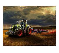 5D Diamond Painting Ferme de tracteurs,Adultes/Enfants DIY Peinture Diamant Kit Complet, Strass Cristal Broderie Point De Croix canevas Convient aux décoration Murale à la Maison Square Drill 40x50cm