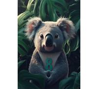 5D Diamond Painting Feuilles Broderie Diamant Painting Koala Peinture Diamant Adulte, Cristal Art Débutant Kit Broderie Mosaïque Activité Manuelle Adulte Pour Décoration Murale Maison 30x40 cm X4-1349