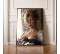 5D Diamond Painting Fleur Femme Peinture Diamant Adulte, Broderie Diamond Painting Adulte Grand Format Puzzle Art, Point de Croix Art Craft Kit, Tableau Decoration Murale 80x110 cm PjY9077 O-F