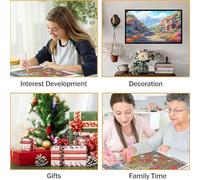 5D Diamond Painting Fleurs Diamond Painting Adulte Kit Montagne EnneigéE Diy Peinture Diamant Artisanat Strass Point de Croix Debutant Kit Pour la Maison Décoration Salon Murale Cadeaux 35x45cm T398