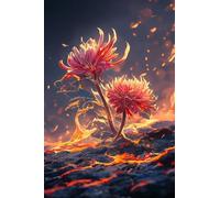 5D Diamond Painting Fleurs Diamond Painting Enfant Kit Full Drill Peinture Diamant 60x80cm Abstrait Diy Mosaïque Crystal art loisir Creatif Enfant Peinture Diamant Pour Deco Chambre, Cadeau Femme T0T6