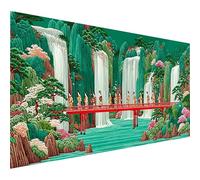 5D Diamond Painting Geisha, Diamond Painting Enfant Paysage, Broderie Diamant Cristal Art Kits, DIY Peinture Diamant, 5D Loisirs Créatifs Point de Croix, Decoration Maison, Cadeau, 160x70cm 9-3661