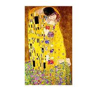 5D Diamond Painting Gustav Klimt Baiser Peinture Diamant Kit Complet Point de Croix, Broderie Diamant Grand Format 40x80cm, DIY Diamant Peinture Numéro Adulte Enfant Diamant a Coller Strass Art Crafts