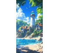 5D Diamond Painting Hiver Diamond Painting Adulte Animal Canevas Kit Complet Adulte DIY Mosaique Strass Point de Croix Kit Broderie Peinture Diamant, pour Deco Chambre Decoration Noel 25x50cm J - 39