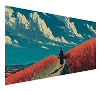 5D Diamond Painting Homme, Diamond Painting Enfant Champ, Broderie Diamant Cristal Art Kits, DIY Peinture Diamant, 5D Loisirs Créatifs Point de Croix, Decoration Maison, Cadeau Femme, 160x70cm Z-7924