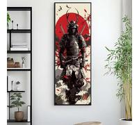 5D Diamond Painting Japon Diamant Painting Enfant, DIY Diamond-Painting Samuraï Point de Croix Kit Complet, Painting Diamant Diamond Art, Décoration Chambre Murale Esthétique (15.7x47.2 In/40x120 cm)