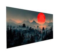 5D Diamond Painting Japon, Diamant Peinture Numero Adulte Ville, Kit Broderie Point de Croix Strass Peinture Diamant 70 x 140cm, Loisirs Créatifs Adultes Diamond Painting, Decoration Murale Model14190