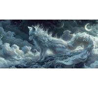 5D Diamond Painting Kit Complet animal, Ronde Diamond Dots, DIY Diamand Painting Sky scenery Diamond Painting Enfant, Cristal Art Paintings Débutant Set pour Tableau Decoration Murale, 40x70cm