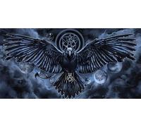 5D Diamond Painting Kit Complet corbeau, Carré Diamond Dots, DIY Diamand Painting Xinghe Diamond Painting Enfant, Cristal Art Paintings Débutant Set pour Tableau Decoration Murale, Cadeau, 50x100cm