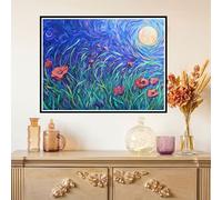 5D Diamond Painting Kit Complet, Diamond Painting Enfant Abstrait Plein Foret Peinture Diamant Fleur pour Débutant, Activité Manuelle Cristal Art Canevas Kit pour Décoration Murale 40x50cm Z#-95