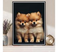 5D Diamond Painting Kit Complet, Diamond Painting Enfant Chien Plein Foret Peinture Diamant Animaux pour Débutant, Activité Manuelle Cristal Art Canevas Kit pour Décoration Murale 20x30cm Z#-1585