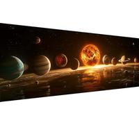 5D Diamond Painting Kit Complet Grand Format XXL, Galaxie d'étoiles Adultes DIY Art du Diamant Peinture Kits, Ronde Diamond, Cristal Strass Point de Croix Painting pour Murale Décoration 100x40cm Y420