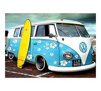 5D Diamond Painting Kit Complet Planche de surf de voiture DIY Kit Peinture Diamant pour Enfants Adultes par Numéro Toile Broderie Strass Point de Croix Images Arts Décoration Murale Maison 50x60cm