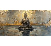 5D Diamond Painting Kit Complet Zen, Ronde Diamond Dots, DIY Diamand Painting religion Diamond Painting Enfant, Cristal Art Paintings Débutant Set pour Tableau Decoration Murale, Cadeau, 40x70cm