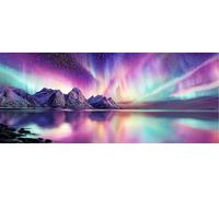 5D Diamond Painting Kit Lac Coloré Square Drill Diamant Kit de Peinture DIY pour Adultes Débutants Artisanal Diamant Art Peinture Strass Point de Croix Paintings pour Maison Décor 50x120cm Ap700